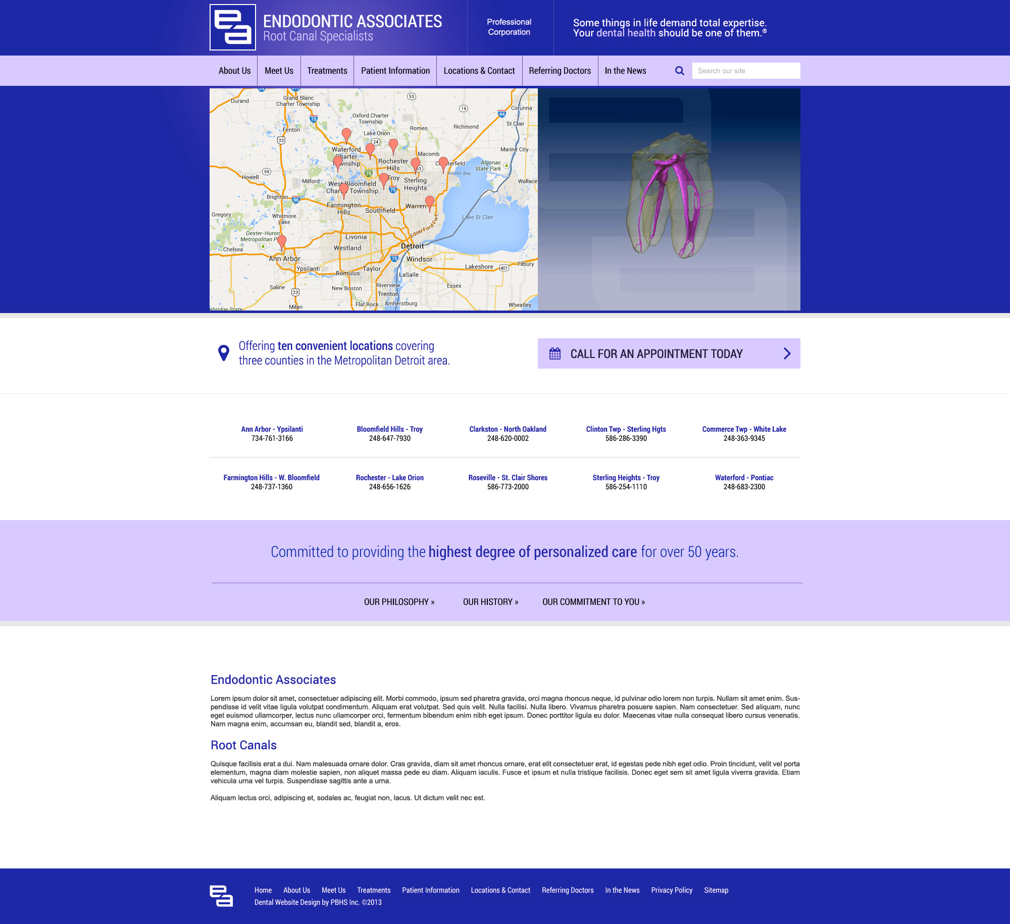 mockup9 Metropolitan Detroit area MI, Endodontic Associates